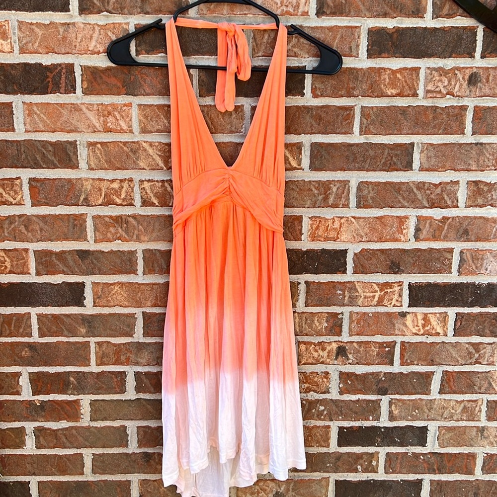 Ombré halter dress